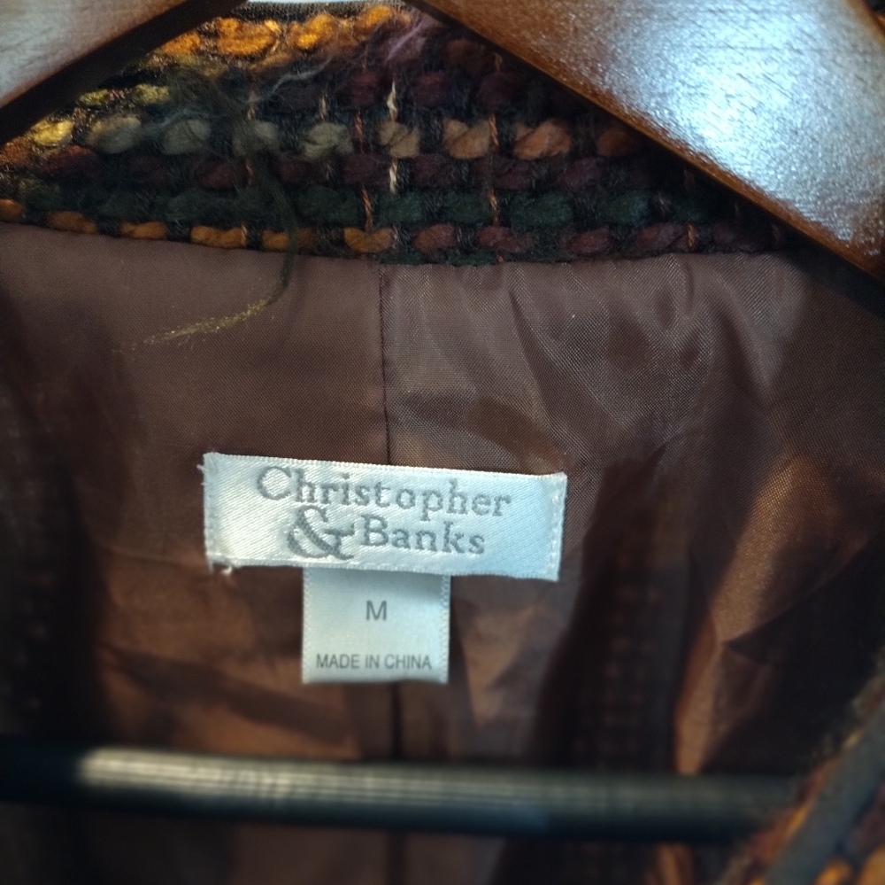 Rusty colored interwoven blazer - Picture 3 of 4